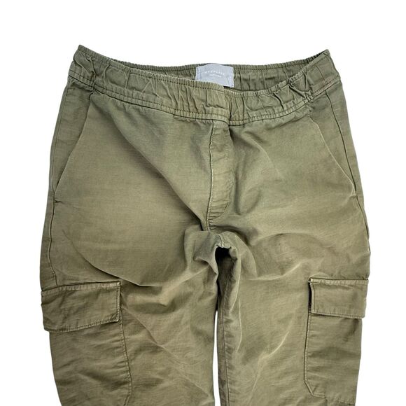 Everlane Cargo Jogger Men Size Medium Organic Cotton Canvas Pant Army Green - Picture 3 of 16